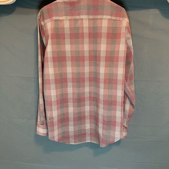 Mens 16 1/2 34/35 L VAN HEUSEN (Flex) SLIM FIT STRETCH LONG SLEEVED DRESS SHIRT - Picture 4 of 5